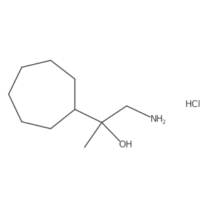 1-Amino-2-cycloheptylpropan-2-ol;hydrochloride结构式