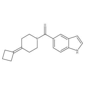 5-(4-cyclobutylidenepiperidine-1-carbonyl)-1H-indole Structure