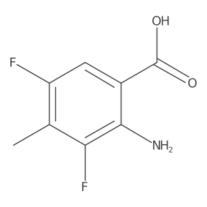 2-Amino-3,5-difluoro-4-methylbenzoic acid Structure