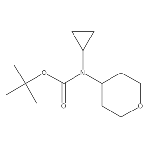Tert-butyl N-cyclopropyl-N-(oxan-4-YL)carbamate Structure