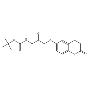 tert-butyl N-{2-hydroxy-3-[(2-oxo-1,2,3,4-tetrahydroquinolin-6-yl)oxy]propyl}carbamate结构式