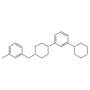4-(4-{4-[(3-Fluorophenyl)methyl]piperazin-1-yl}pyrimidin-2-yl)morpholine Structure