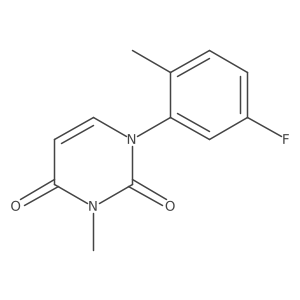 1-(5-Fluoro-2-methylphenyl)-3-methyl-1,2,3,4-tetrahydropyrimidine-2,4-dione结构式