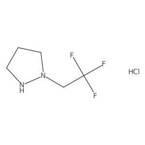 1-(2,2,2-Trifluoroethyl)pyrazolidinehydrochloride Structure