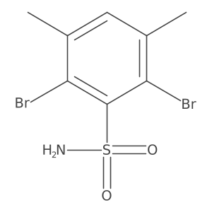 2,6-Dibromo-3,5-dimethylbenzene-1-sulfonamide Structure
