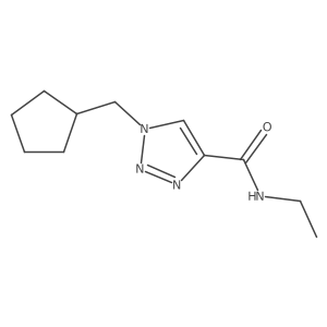 1-(cyclopentylmethyl)-N-ethyl-1H-1,2,3-triazole-4-carboxamide结构式