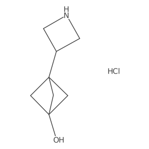3-(Azetidin-3-yl)bicyclo[1.1.1]pentan-1-ol hydrochloride Structure