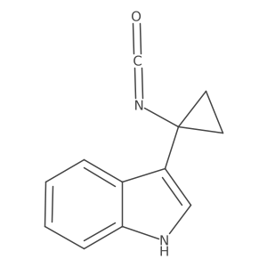 3-(1-isocyanatocyclopropyl)-1H-indole Structure