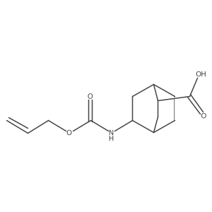 rac-(1R,2R,4R,5R)-5-{[(prop-2-en-1-yloxy)carbonyl]amino}bicyclo[2.2.2]octane-2-carboxylic acid结构式