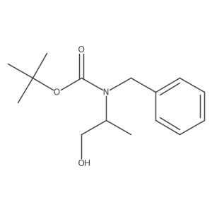 tert-butyl N-benzyl-N-[(2R)-1-hydroxypropan-2-yl]carbamate Structure