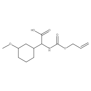 2-(3-Methoxycyclohexyl)-2-{[(prop-2-en-1-yloxy)carbonyl]amino}acetic acid结构式