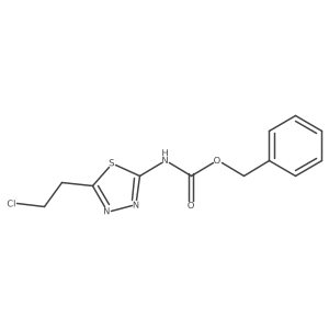 benzyl N-[5-(2-chloroethyl)-1,3,4-thiadiazol-2-yl]carbamate结构式