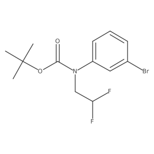 tert-butyl N-(3-bromophenyl)-N-(2,2-difluoroethyl)carbamate Structure