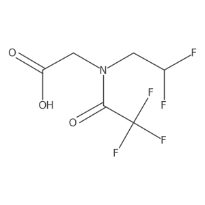 2-[N-(2,2-difluoroethyl)-2,2,2-trifluoroacetamido]acetic acid Structure