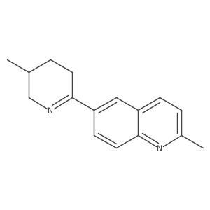 2-Methyl-6-(3,4,5,6-tetrahydro-5-methyl-2-pyridinyl)quinoline结构式