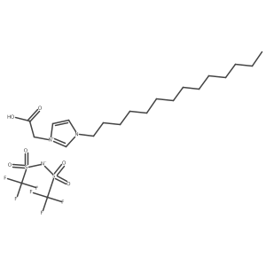1-Carboxymethyl-3-tetradecylimidazolium bis(trifluoromethylsulfonyl)imide结构式