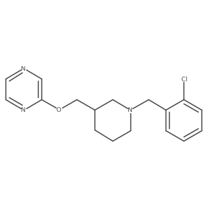 2-({1-[(2-Chlorophenyl)methyl]piperidin-3-yl}methoxy)pyrazine结构式