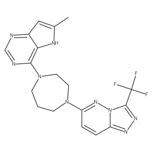 1-{6-methyl-5H-pyrrolo[3,2-d]pyrimidin-4-yl}-4-[3-(trifluoromethyl)-[1,2,4]triazolo[4,3-b]pyridazin-6-yl]-1,4-diazepane Structure