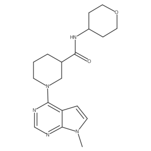 1-{7-methyl-7H-pyrrolo[2,3-d]pyrimidin-4-yl}-N-(oxan-4-yl)piperidine-3-carboxamide Structure