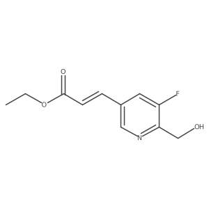 Ethyl (E)-3-(5-fluoro-6-(hydroxymethyl)pyridin-3-yl)acrylate Structure