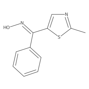 Methanone, (2-methyl-5-thiazolyl)phenyl-, oxime Structure