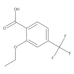 2-Ethoxy-4-(trifluoromethyl)benzoic acid结构式
