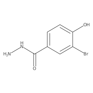 3-Bromo-4-hydroxybenzoic acid hydrazide Structure