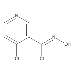 Chloro(4-chloro(3-pyridyl))(hydroxyimino)methane Structure