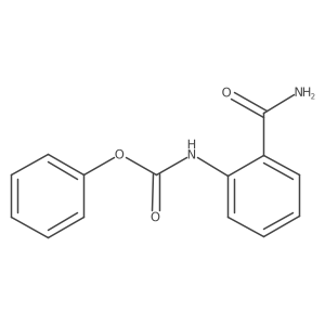 Phenyl N-[2-(aminocarbonyl)phenyl]carbamate Structure