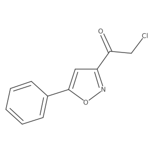 2-Chloro-1-(5-phenylisoxazol-3-yl)ethan-1-one结构式