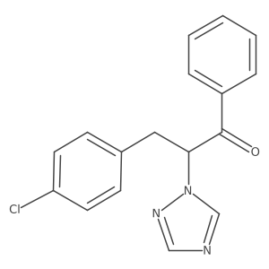3-(4-Chloro-phenyl)-1-phenyl-2-[1,2,4]triazol-1-yl-propan-1-one结构式