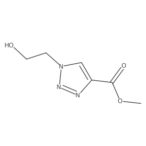 methyl 1-(2-hydroxyethyl)-1H-1,2,3-triazole-4-carboxylate Structure
