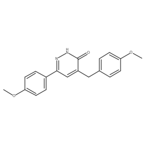 6-(4-Methoxyphenyl)-4-[(4-methoxyphenyl)methyl]-3(2H)-pyridazinone Structure