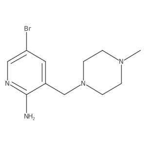 5-Bromo-3-[(4-methylpiperazin-1-yl)methyl]pyridin-2-amine Structure