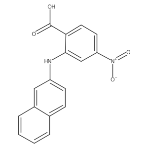 2-(2-Naphthalenylamino)-4-nitrobenzoic acid结构式