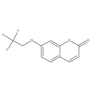 2H-1-Benzopyran-2-one, 7-(2,2,2-trifluoroethoxy)-结构式