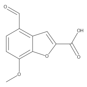 4-Formyl-7-methoxy-1-benzofuran-2-carboxylic acid结构式