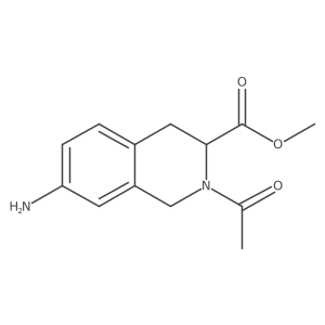 3-Isoquinolinecarboxylic acid,2-acetyl-7-amino-1,2,3,4-tetrahydro-,methyl ester Structure