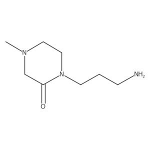 1-(3-Aminopropyl)-4-methylpiperazin-2-one结构式