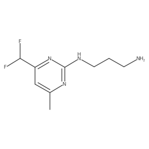 N1-[4-(Difluoromethyl)-6-methyl-2-pyrimidinyl]-1,3-propanediamine Structure