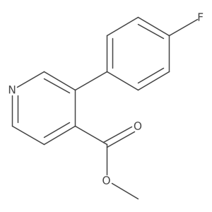Methyl 3-(4-fluorophenyl)isonicotinate结构式