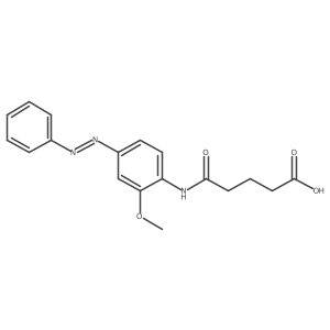 Pentanoic acid, 5-[[2-methoxy-4-(2-phenyldiazenyl)phenyl]amino]-5-oxo- Structure