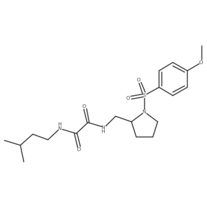 N1-isopentyl-N2-((1-((4-methoxyphenyl)sulfonyl)pyrrolidin-2-yl)methyl)oxalamide Structure