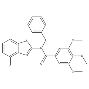N-benzyl-N-(4-fluorobenzo[d]thiazol-2-yl)-3,4,5-trimethoxybenzamide Structure