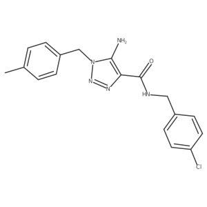 5-amino-N-(4-chlorobenzyl)-1-(4-methylbenzyl)-1H-1,2,3-triazole-4-carboxamide Structure