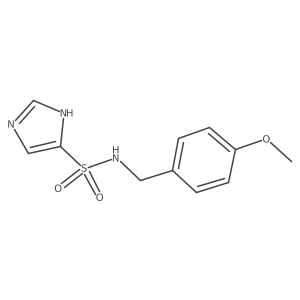 N-(4-Methoxybenzyl)-1H-imidazole-4-sulfonamide结构式
