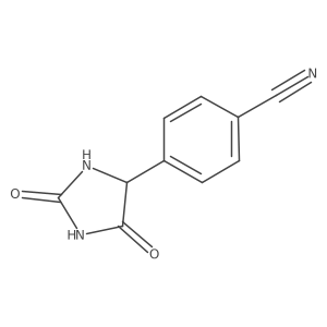 4-(2,5-Dioxoimidazolidin-4-yl)benzonitrile Structure