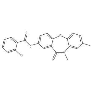 2-chloro-N-(8,10-dimethyl-11-oxo-10,11-dihydrodibenzo[b,f][1,4]oxazepin-2-yl)benzamide Structure