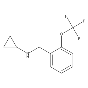 N-{[2-(Trifluoromethoxy)phenyl]methyl}cyclopropanamine Structure