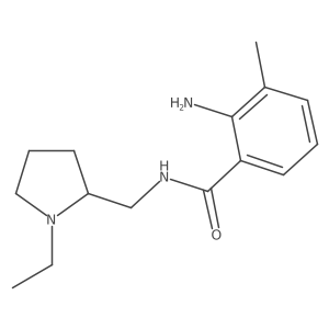 Benzamide, 2-amino-N-[(1-ethyl-2-pyrrolidinyl)methyl]-3-methyl-结构式